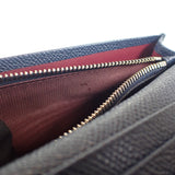 ブルガリ BVLGARI ブルガリ マン 283811 二つ折り財布 カーフ ネイビー メンズ【中古】【Aランク】