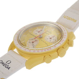 オメガ OMEGA SWATCH スウォッチ ミッション トゥ ザ サン SO33J100 腕時計 セラミック ナイロン クオーツ イエロー文字盤 メンズ【中古】【Sランク】