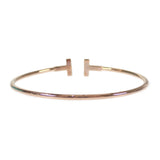 ティファニー TIFFANY&Co. Tワイヤー L 60010769 ブレスレット K18ピンクゴールド ダイヤモンド レディース【中古】【Aランク】