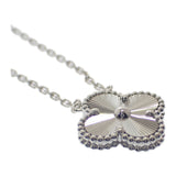 ヴァンクリーフ&アーペル Van Cleef & Arpels ヴィンテージアルハンブラ VCARP9XG00 ネックレス K18ホワイトゴールド レディース【中古】【Aランク】