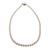 タサキ TASAKI ストリング ネックレス シルバー925 パール レディース【中古】【Aランク】