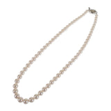 タサキ TASAKI ストリング ネックレス シルバー925 パール レディース【中古】【Aランク】