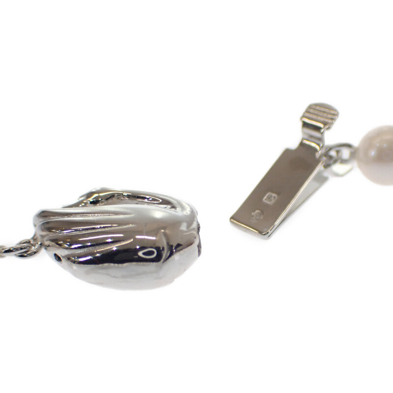 タサキ TASAKI ストリング ネックレス シルバー925 パール レディース【中古】【Aランク】