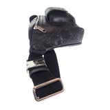 グッチ GUCCI GGエンボス ベルトバッグ 645093_1W3CN_1000 ボディバッグ レザー ブラック メンズ【中古】【Aランク】