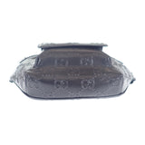 グッチ GUCCI GGエンボス ベルトバッグ 645093_1W3CN_1000 ボディバッグ レザー ブラック メンズ【中古】【Aランク】