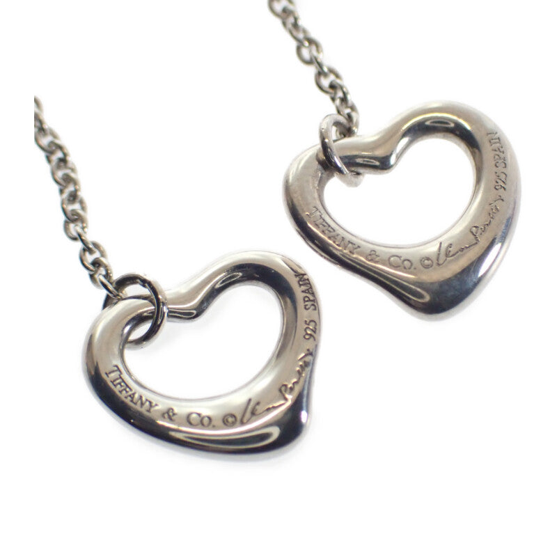 蒂芙尼 TIFFANY&Co. Open Heart Drop 60112465 耳環 純銀925 銀色 女款【中古】【A級】