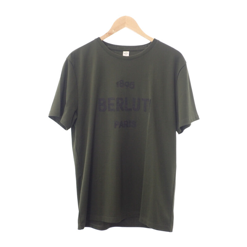 1895 ロゴTシャツ トップス クルーネック 半袖 コットン カーキ M 