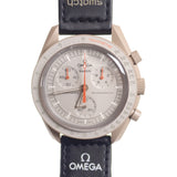 オメガ OMEGA スウォッチ SWATCH ミッション トゥ ジュピター SO33C100 腕時計 セラミック ナイロン クオーツ グレー文字盤 メンズ【中古】【Sランク】
