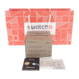 オメガ OMEGA スウォッチ SWATCH ミッション トゥ ジュピター SO33C100 腕時計 セラミック ナイロン クオーツ グレー文字盤 メンズ【中古】【Sランク】