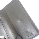 グッチ GUCCI GGエンボス 6連 625565_1W3AN_1000 キーケース レザー ブラック シルバー金具 メンズ レディース【中古】【ABランク】