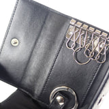 グッチ GUCCI GGエンボス 6連 625565_1W3AN_1000 キーケース レザー ブラック シルバー金具 メンズ レディース【中古】【ABランク】