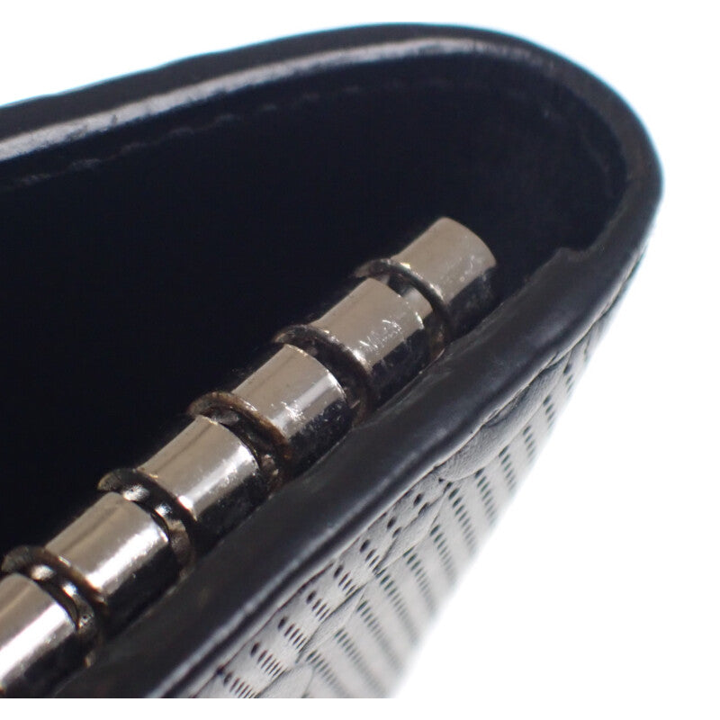 グッチ GUCCI GGエンボス 6連 625565_1W3AN_1000 キーケース レザー ブラック シルバー金具 メンズ レディース【中古】【ABランク】