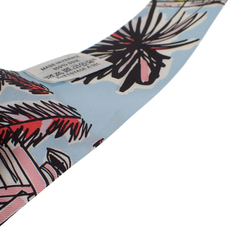 エルメス HERMES ツイリー RAYURES D'ETE レイユールデテ スカーフ シルク ホワイト マルチカラー レディース【中古】【ABランク】