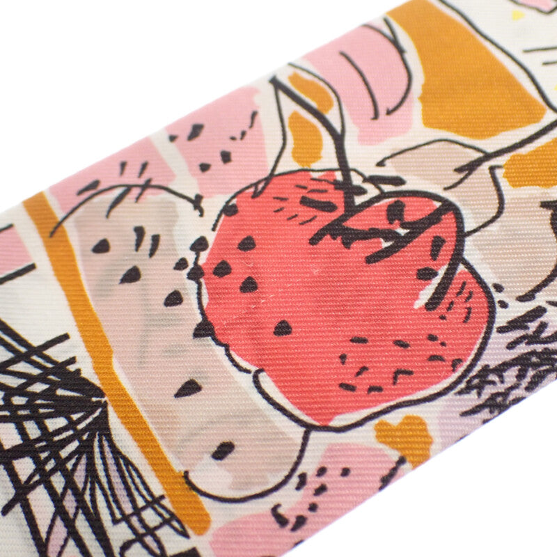 エルメス HERMES ツイリー RAYURES D'ETE レイユールデテ スカーフ シルク ホワイト マルチカラー レディース【中古】【ABランク】