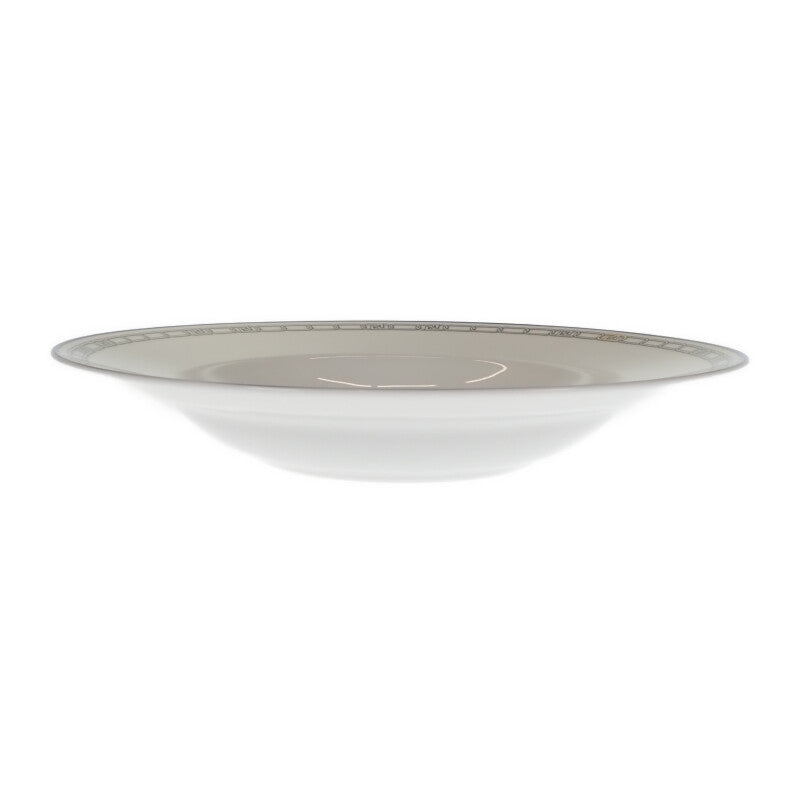 Fendi FENDI O'Lock Plate Set of 2 7AC046 Tableware Porcelain White Women's【Used】【S Rank】