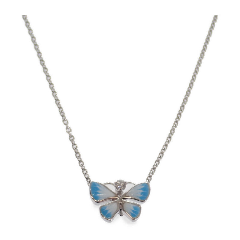 ディオール Dior ディオレットパピヨン DTE95009 ネックレス K18ホワイトゴールド ダイヤモンド レディース【中古】【Aランク】