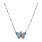 ディオール Dior ディオレットパピヨン DTE95009 ネックレス K18ホワイトゴールド ダイヤモンド レディース【中古】【Aランク】