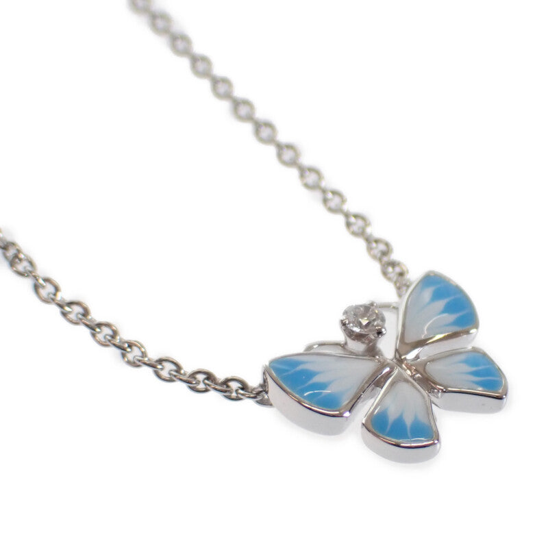 ディオール Dior ディオレットパピヨン DTE95009 ネックレス K18ホワイトゴールド ダイヤモンド レディース【中古】【Aランク】