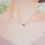 ディオール Dior ディオレットパピヨン DTE95009 ネックレス K18ホワイトゴールド ダイヤモンド レディース【中古】【Aランク】