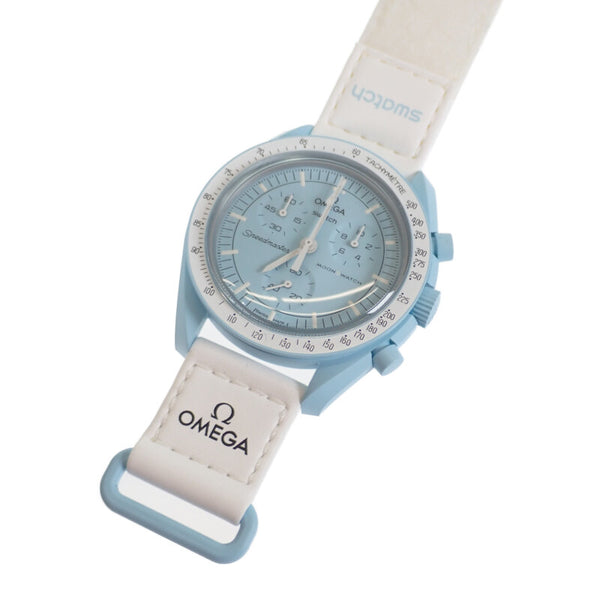 ミッション トゥ ウラヌス メンズ 腕時計 SO33L100 セラミック ナイロン ブルー文字盤 【ISEYA】