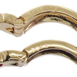 K18YG デザインジュエリー ピアス K18イエローゴールド ゴールド ピンク ダイヤモンド ルビー ダイヤモンド レディース【中古】【Aランク】