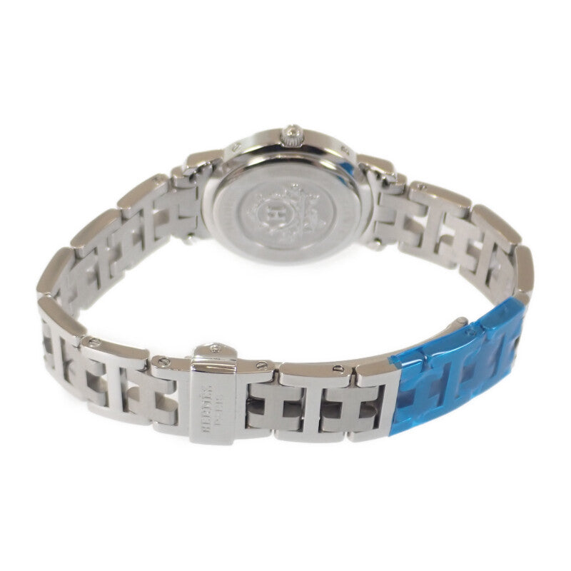 エルメス HERMES クリッパー CL4.210 腕時計 ステンレススチール クオーツ ピンク文字盤 レディース【中古】【ABランク】
