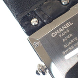 シャネル CHANEL マトラッセ Mサイズ H0116 腕時計 GP レザー クオーツ ブラック文字盤 レディース【中古】【ABランク】