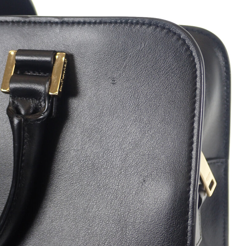 サンローラン SAINT LAURENT ベイビーカバス 568853_DV700_1000 2WAYバッグ ショルダーバッグ カーフ ブラック ゴールド金具 レディース【中古】【Aランク】