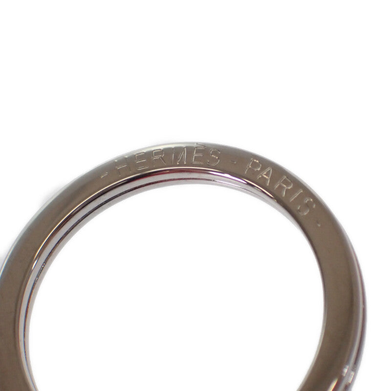 愛馬仕 HERMES Carmen 雙色包包吊飾 羊皮 玫瑰粉 罌粟橘 女士【中古】【A級品】