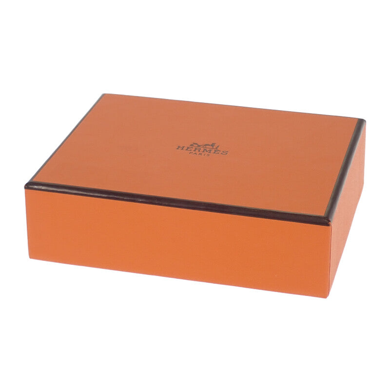 愛馬仕 HERMES Carmen 雙色包包吊飾 羊皮 玫瑰粉 罌粟橘 女士【中古】【A級品】