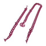 グッチ GUCCI GGマーモント ベルトバッグ 699757 ショルダーバッグ レザー フューシャピンク レディース【中古】【ABランク】