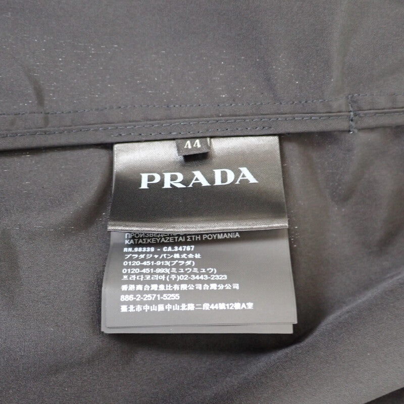 プラダ PRADA ロングコート 44 291367_S181_043 トレンチコート コットン ポリエステル ブラック メンズ レディース【中古】【ABランク】