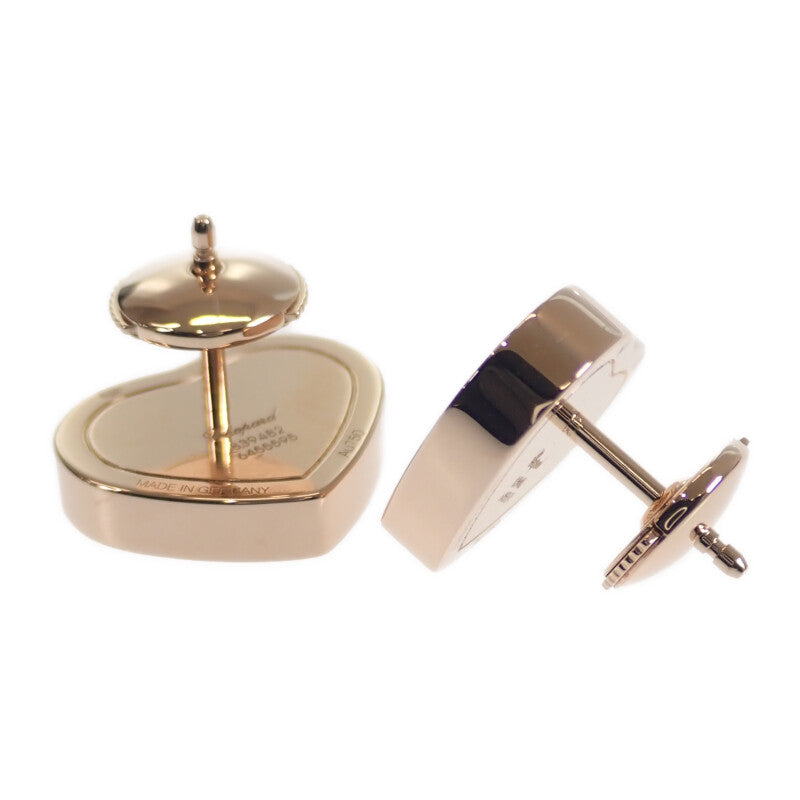ショパール Chopard ハッピーハート 839482-5601 ピアス K18ピンクゴールド ロゼストーン レディース【中古】【Aランク】