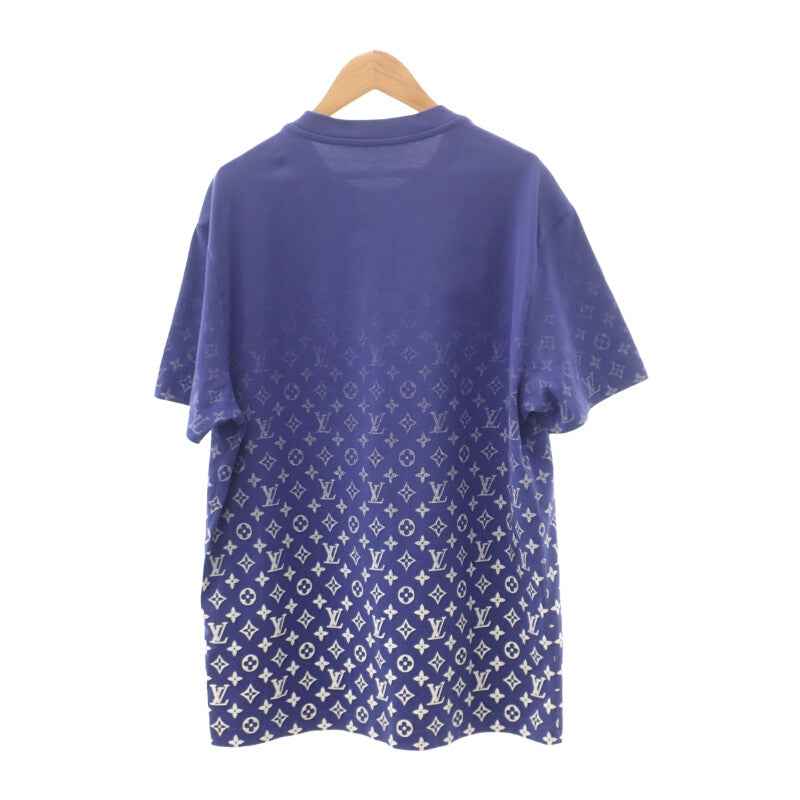 ルイヴィトン LOUIS VUITTON LVSEモノグラム グラディエント M 1AA51Q 半袖Tシャツ コットン ブルーペトロール メンズ【中古】【Aランク】