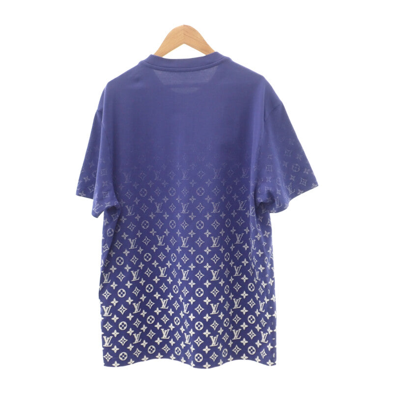 ルイヴィトン LOUIS VUITTON LVSEモノグラム グラディエント M 1AA51Q 半袖Tシャツ コットン ブルーペトロール メンズ【中古】【Aランク】