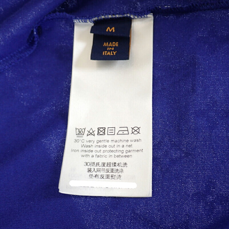 ルイヴィトン LOUIS VUITTON LVSEモノグラム グラディエント M 1AA51Q 半袖Tシャツ コットン ブルーペトロール メンズ【中古】【Aランク】