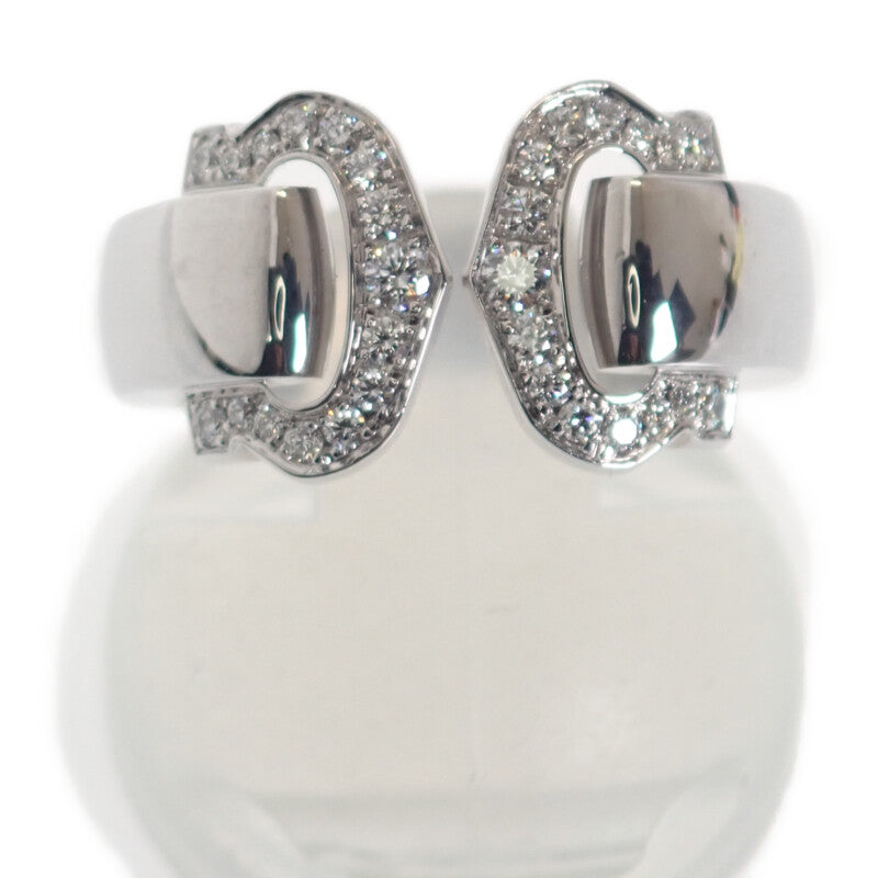 カルティエ CARTIER 2C ブークルセ 7号 B4071047 リング K18ホワイトゴールド ダイヤモンド 47 レディース【中古】【Aランク】