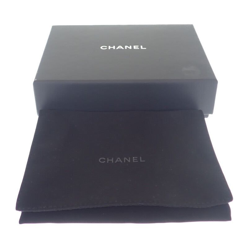 香奈兒 CHANEL 經典小型翻蓋錢包 AP0231_Y01864_C3906 三折錢包 魚子醬皮革 黑色 金色金屬配件 女士【二手】【SA級】