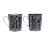 エルメス HERMES アッシュデコ ペアカップ 2客セット 食器 洋食器 マグカップ ポーセリン ブラック【中古】【Sランク】