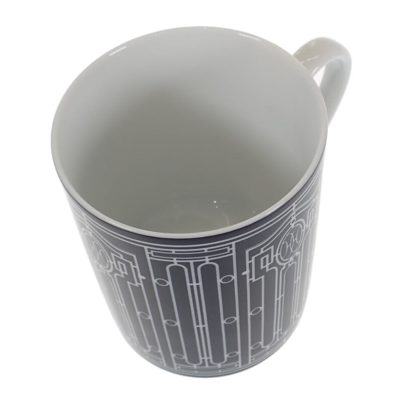 エルメス HERMES アッシュデコ ペアカップ 2客セット 食器 洋食器 マグカップ ポーセリン ブラック【中古】【Sランク】