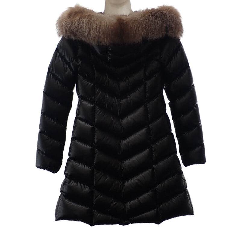 モンクレール MONCLER ロング I20931C00038_C0065 ダウンジャケット ナイロン ブラック サイズ00 レディース【中古】【Aランク】