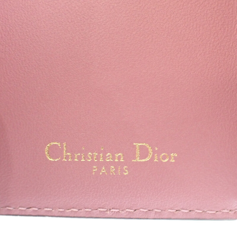 迪奧 Dior Saddle 袖珍錢包 S5653CCEH 三折錢包 山羊皮 薰衣草色 女款【中古】【A級】