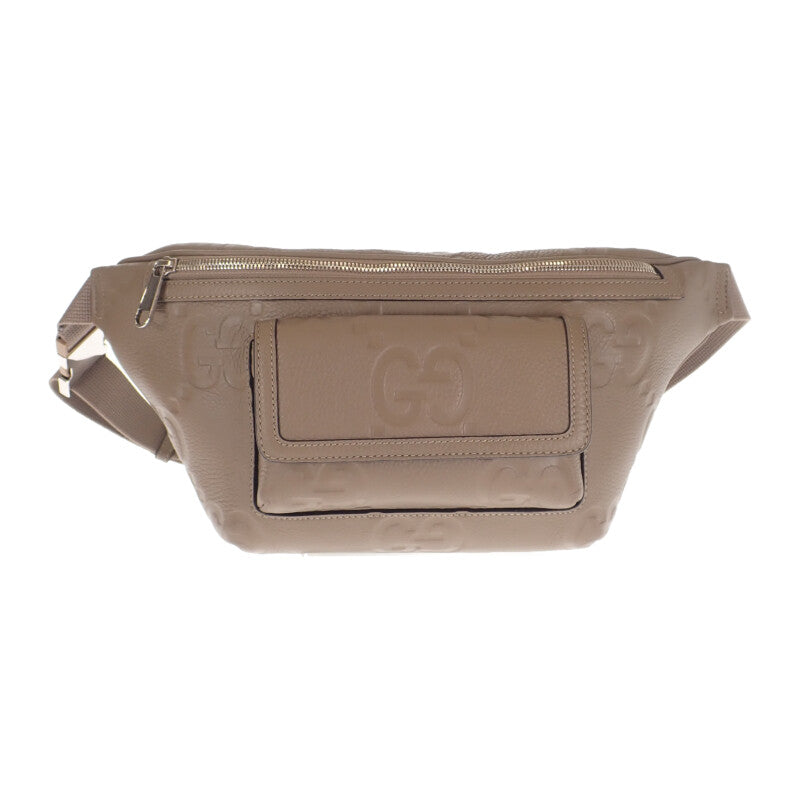 グッチ GUCCI ジャンボGGベルトバッグ 645093 ボディバッグ レザー ブラウン メンズ【中古】【Aランク】