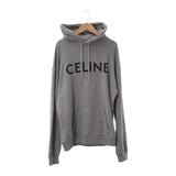 セリーヌ CELINE ルーズフーディー S 2Y321670Q.09GB パーカー コットン グレー メンズ【中古】【ABランク】