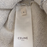 セリーヌ CELINE ルーズフーディー S 2Y321670Q.09GB パーカー コットン グレー メンズ【中古】【ABランク】