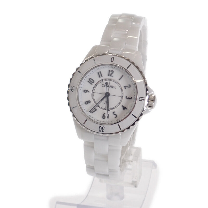 【並行輸入品】シャネル CHANEL J12 H5698 腕時計 ステンレススチール セラミック ホワイト クオーツ ホワイト文字盤 レディース【中古】【Aランク】