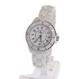 【並行輸入品】シャネル CHANEL J12 H5698 腕時計 ステンレススチール セラミック クオーツ ホワイト文字盤 レディース【中古】【Aランク】