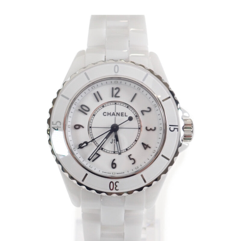 【並行輸入品】シャネル CHANEL J12 H5698 腕時計 ステンレススチール セラミック ホワイト クオーツ ホワイト文字盤 レディース【中古】【Aランク】