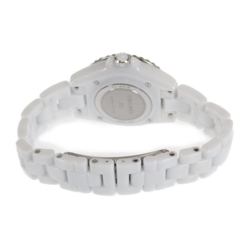 CHANEL J12 H5698 Watch Stainless Steel Ceramic White Quartz White Dial Women's