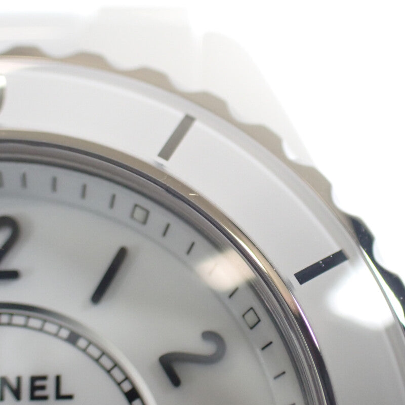 CHANEL J12 H5698 Watch Stainless Steel Ceramic White Quartz White Dial Women's
